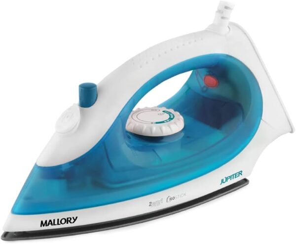 Ferro Mallory Jupiter Seco e Vapor Branco e Azul 220V