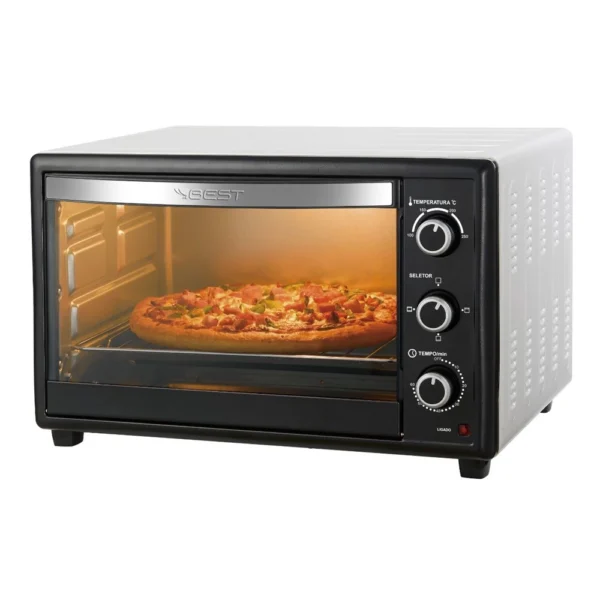 Forno Eletrico Best 50 Litros PretoBranco 220v